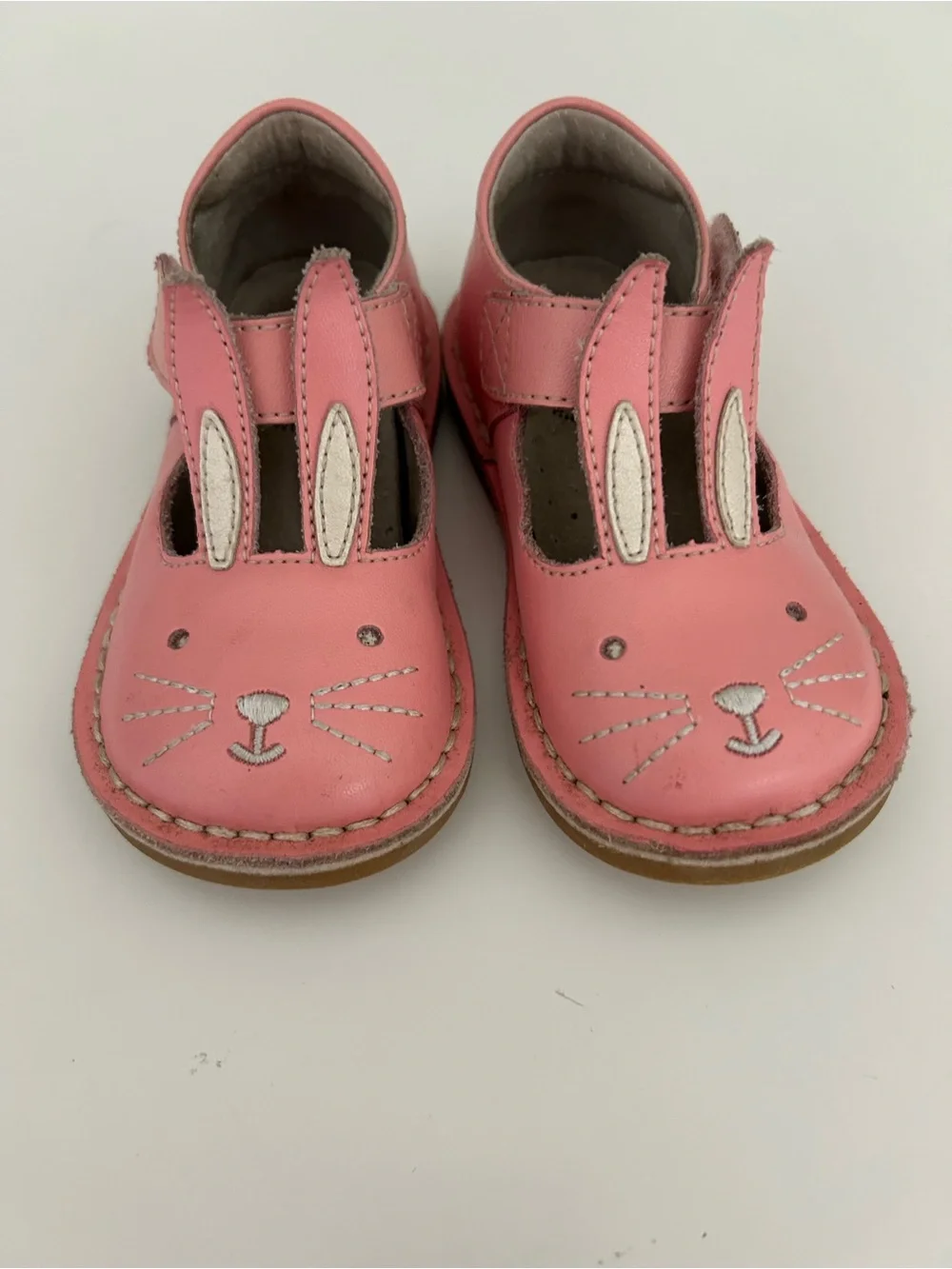 Livie & Luca Pink Bunny Adjustable Strap Shoes Size 8 toddler